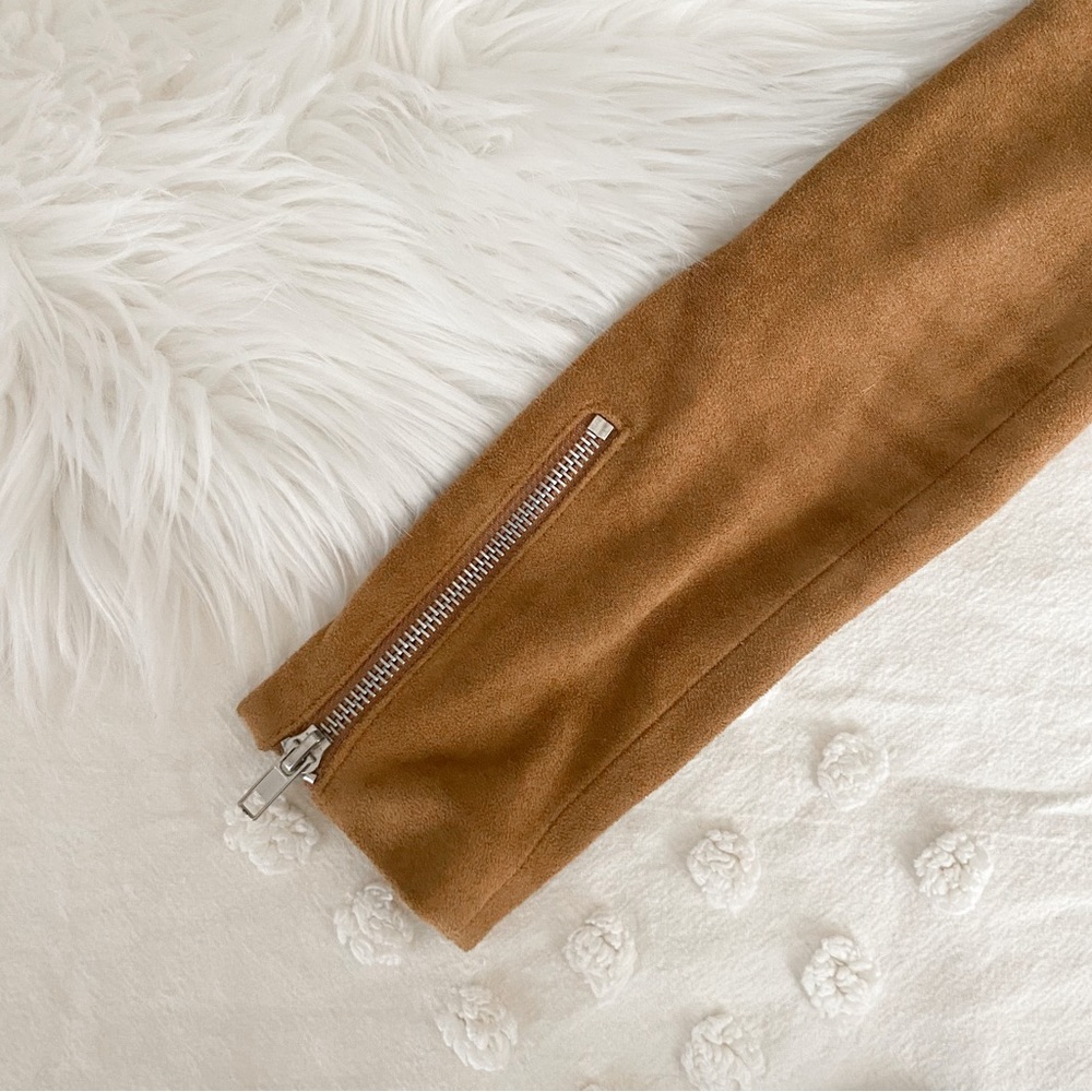Lulu’s “Suede with Love Tan Moto Jacket” - Picture 8 of 9